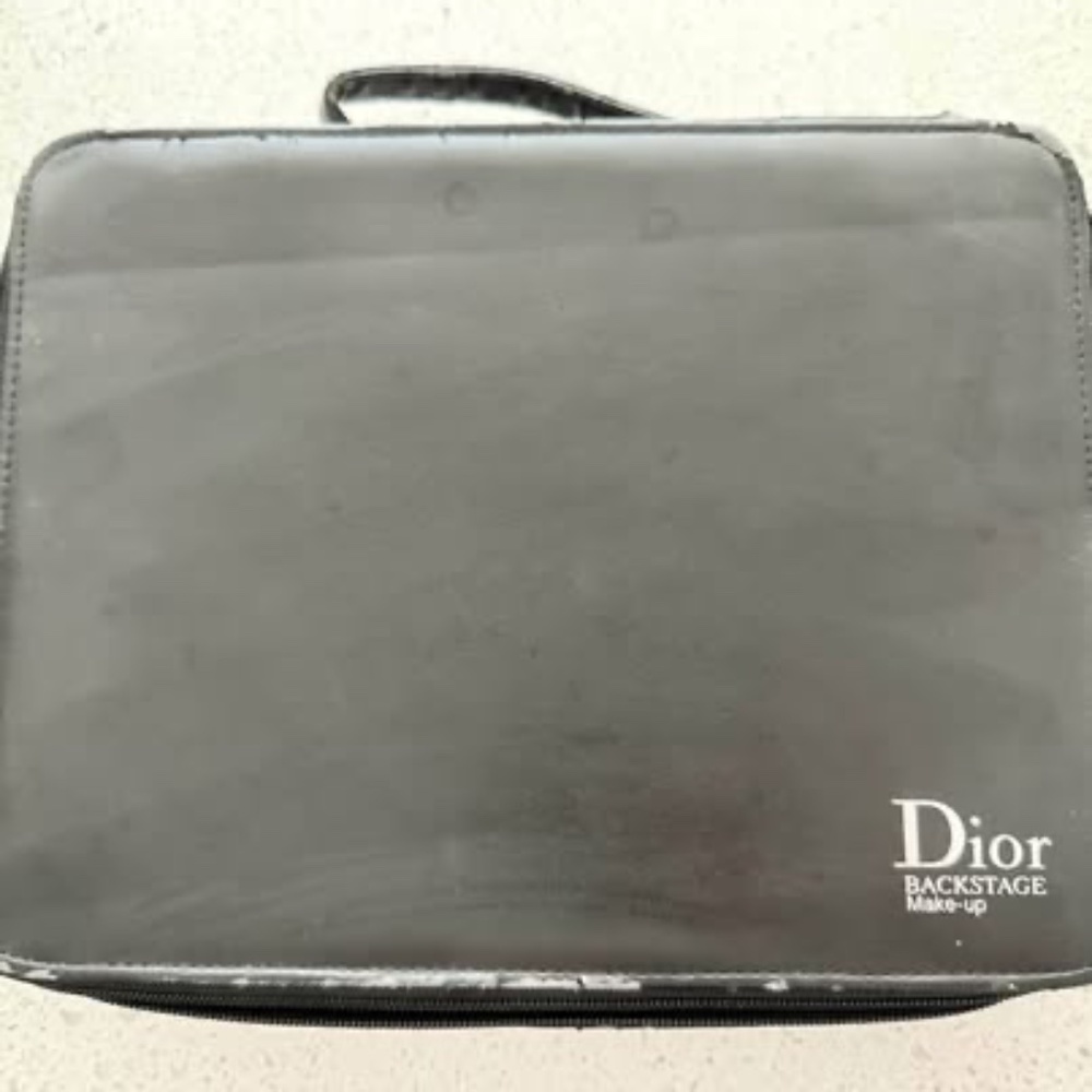 Dior Backstage Makeup Case Cosmetic Travel Bag Zipper + Handle 🚧Fair Well Loved